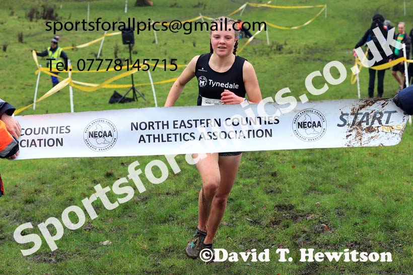 Womens under-17s and under-20s 2023 NECAA Cross Country Relays, Thornley Hall Farm, Peterlee, County Durham. Photo: David T. Hewitson/Sports for All Pics